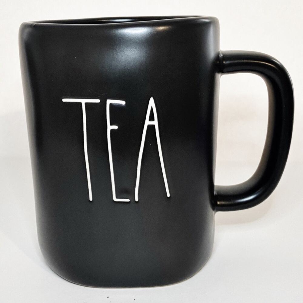 NWT Rae Dunn | Tea Black Matte Mug Big Letters